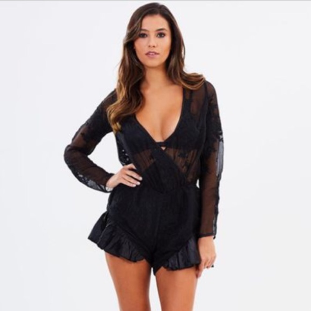 Airlie / REVOLVE Leonie Wrap Playsuit Romper (NWT)